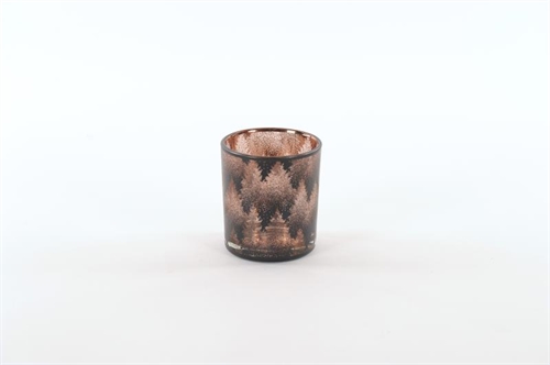 Votiv, Glas Forest Ø7x H8cm, braunrot Votiv, Glas Forest Ø7x H8cm, braunrot