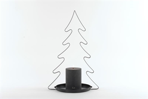 Kerzenständer L32x 22x H49cm - Dekobaum, black Kerzenständer L32x 22x H49cm - Dekobaum, black