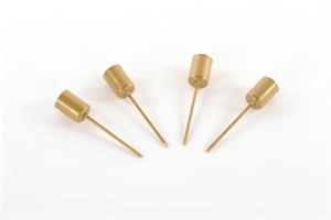 Spitzkerzenhalter, Ø2.4x H11.8cm, gold Spitzkerzenhalter, Ø2.4x H11.8cm, gold