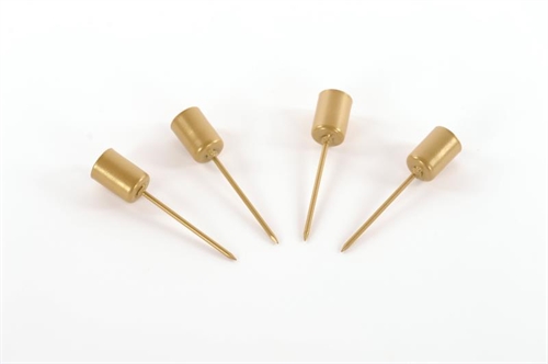 Spitzkerzenhalter, Ø2.4x H11.8cm, gold Spitzkerzenhalter, Ø2.4x H11.8cm, gold