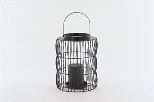 Laterne, metall wirework Ø19x H25cm, black Laterne, metall wirework Ø19x H25cm, black