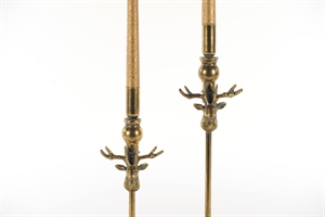 Kerzenhalter, Caribou - Alu Ø11x H45cm, old gold Kerzenhalter, Caribou - Alu Ø11x H45cm, old gold