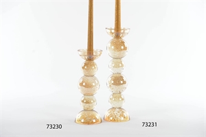 Kerzenständer, gGlare - Ø9.5x H26cm, gold glitter* Kerzenständer, gGlare - Ø9.5x H26cm, gold glitter*