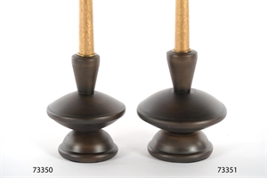 Kerzenhalter, Holz - Ø12x H15cm, darkwood Kerzenhalter, Holz - Ø12x H15cm, darkwood