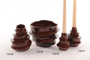 Kerzenhalter, Spiral Stone Ø8.2x 10.2cm, burgundy Kerzenhalter, Spiral Stone Ø8.2x 10.2cm, burgundy