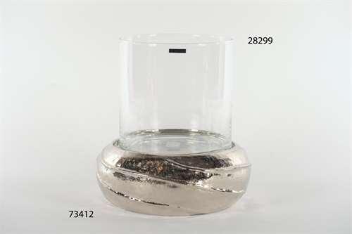 Vasenständer, Alu Round Ø34x 12.5cm ohne Glas, silber Vasenständer, Alu Round Ø34x 12.5cm ohne Glas, silber