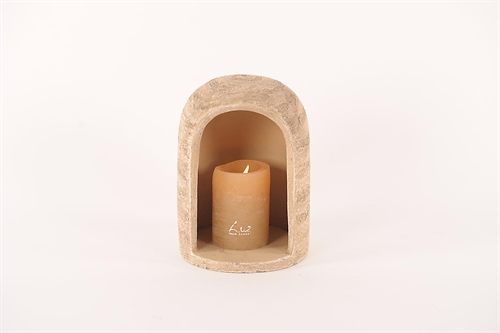 Kerzennische, Cove Ø13.5x H18.5cm, creme Kerzennische, Cove Ø13.5x H18.5cm, creme