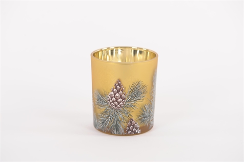Windlicht Votiv, Pinecone Ø9x H10cm, gold Windlicht Votiv, Pinecone Ø9x H10cm, gold