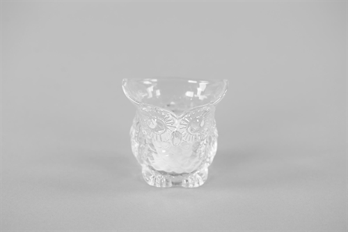 Kerzenhalter, Teelicht-Eule L8.3x 7.4x H8.4cm glas Kerzenhalter, Teelicht-Eule L8.3x 7.4x H8.4cm glas