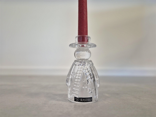 Kerzenständer, Frosty L7.1x 6.5x H13.5cm, glas Kerzenständer, Frosty L7.1x 6.5x H13.5cm, glas