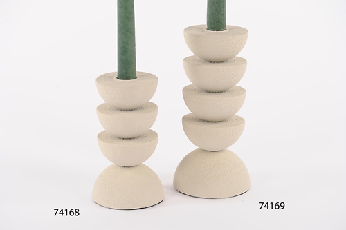 Kerzenständer, Lunar Glow metall Ø9x H15cm, creme Kerzenständer, Lunar Glow metall Ø9x H15cm, creme