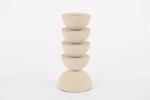 Kerzenständer, Lunar Glow metall Ø10x H21cm, creme Kerzenständer, Lunar Glow metall Ø10x H21cm, creme