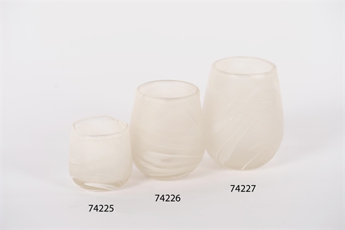 GlasVotiv, Glow on Ø7x H7cm, white GlasVotiv, Glow on Ø7x H7cm, white