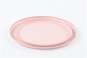 Untersetzer, Talam Metall - Ø27+ Ø33x 1.5cm, pink Untersetzer, Talam Metall - Ø27+ Ø33x 1.5cm, pink