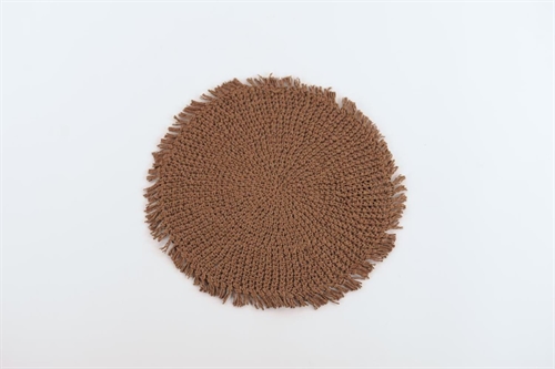 Tisch-Set, Crochet craft Ø38cm rund, expresso Tisch-Set, Crochet craft Ø38cm rund, expresso