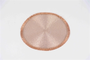 Placemat, Glitz rund 38cm, rosegold Placemat, Glitz rund 38cm, rosegold
