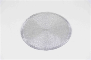 Placemat, Glitz rund 38cm, silber Placemat, Glitz rund 38cm, silber