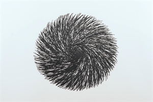 Placemat, Swirl rund 38cm, schwarz Placemat, Swirl rund 38cm, schwarz