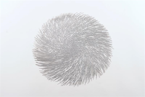 Placemat, Swirl rund 38cm, silber Placemat, Swirl rund 38cm, silber