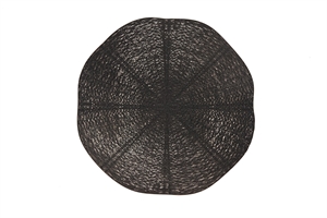 Placemat, Wirwar rund 38cm, schwarz Placemat, Wirwar rund 38cm, schwarz