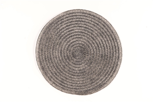 Placemat, Wicker circle rund 38cm, black Placemat, Wicker circle rund 38cm, black