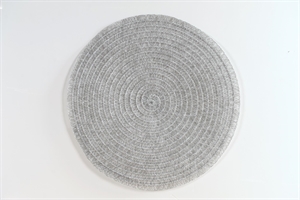 Placemat, Wicker circle rund 38cm, grey Placemat, Wicker circle rund 38cm, grey