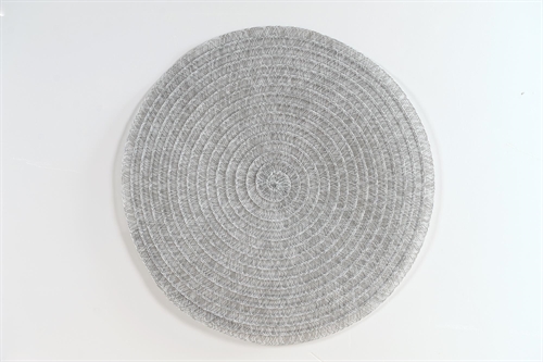 Placemat, Wicker circle rund 38cm, grey Placemat, Wicker circle rund 38cm, grey