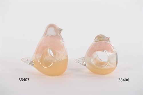 Vogel, Glas L10.5x 4.5x H10.5cm, rose Vogel, Glas L10.5x 4.5x H10.5cm, rose