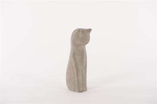 Katze Figaro - L9.3x 8x H24.5cm, zement Katze Figaro - L9.3x 8x H24.5cm, zement