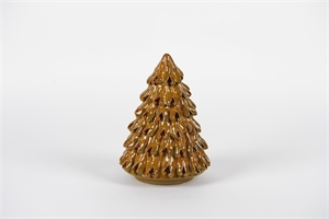 Tannenbaum, Pinus Keramik Ø19 x H27cm, ambergold Tannenbaum, Pinus Keramik Ø19 x H27cm, ambergold