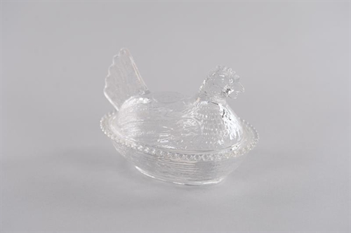 Deko, Henne - Glas Ø15.8x 11x H11.3cm, transparent Deko, Henne - Glas Ø15.8x 11x H11.3cm, transparent