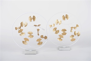 Bild, Rondiranta L33x 10x H37cm, white/gold Bild, Rondiranta L33x 10x H37cm, white/gold