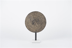 Disc-Objek, Rondiranta L27x 10x H39cm, brown/gold Disc-Objek, Rondiranta L27x 10x H39cm, brown/gold