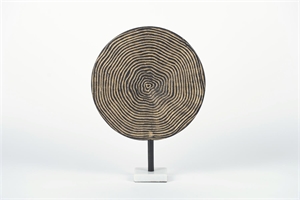 Disc-Objek, Rondiranta L34x 10x H46cm, brown/gold Disc-Objek, Rondiranta L34x 10x H46cm, brown/gold