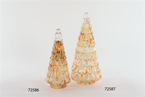 Tannenbaum, mundgeblasener Ø 9x H20cm, multibrun Tannenbaum, mundgeblasener Ø 9x H20cm, multibrun