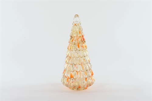 Tannenbaum, mundgeblasener Ø11x H25cm, multibrun Tannenbaum, mundgeblasener Ø11x H25cm, multibrun