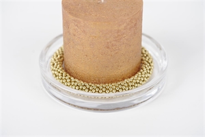 Kerzenring, aus Metall Ø9.5cm, gold Kerzenring, aus Metall Ø9.5cm, gold