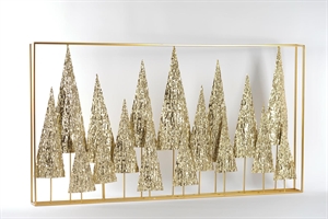 Bild, Tannen - Metall L140x 10.5x H75cm, bois dor Bild, Tannen - Metall L140x 10.5x H75cm, bois dor