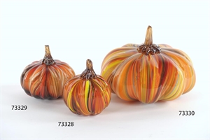 Kürbis, Glas Calabaza - Ø11x H11cm, red gold* Kürbis, Glas Calabaza - Ø11x H11cm, red gold*
