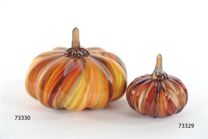 Kürbis, Glas Calabaza - Ø22.5x H14cm, red gold* Kürbis, Glas Calabaza - Ø22.5x H14cm, red gold*