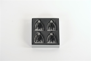 Schmuckstück, Glas hängend - Ø5x H7cm S/4, klar Schmuckstück, Glas hängend - Ø5x H7cm S/4, klar