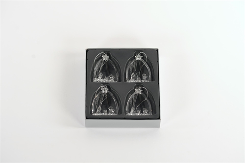 Schmuckstück, Glas hängend - Ø5x H7cm S/4, klar Schmuckstück, Glas hängend - Ø5x H7cm S/4, klar
