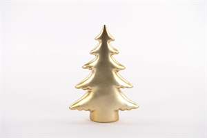 Deko Tanne, Party - Alu L12x 4.5x H17cm, gold Deko Tanne, Party - Alu L12x 4.5x H17cm, gold