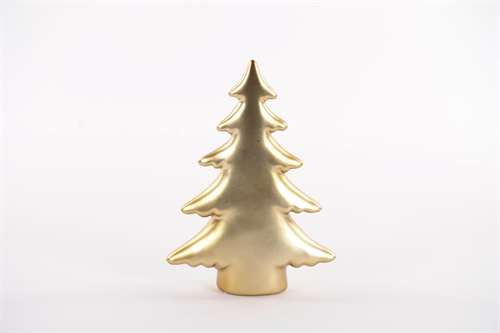 Deko Tanne, Party - Alu L12x 4.5x H17cm, gold Deko Tanne, Party - Alu L12x 4.5x H17cm, gold