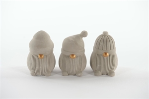 Figur, Petit malin - 3-Set Ø5.0x H8cm, zement Figur, Petit malin - 3-Set Ø5.0x H8cm, zement