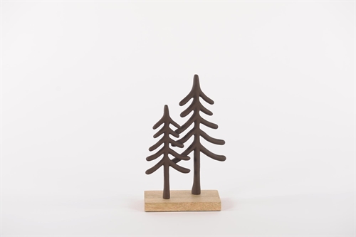 Tannenbaum, Weeping - Alu L13x 8x H23cm, brown Tannenbaum, Weeping - Alu L13x 8x H23cm, brown