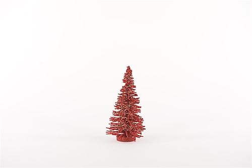 Tannenbaum, Tinsel Ø16x H25cm, rot Tannenbaum, Tinsel Ø16x H25cm, rot