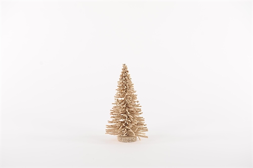 Tannenbaum, Tinsel Ø16x H25cm, champagne Tannenbaum, Tinsel Ø16x H25cm, champagne