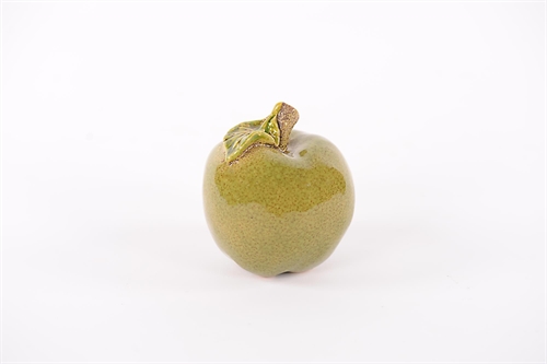 Deko Apfel, Keramik Ø8.3x 9cm, grün Deko Apfel, Keramik Ø8.3x 9cm, grün