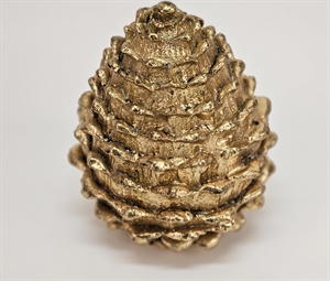 Kieferzapfen, Gold Art - Polyresin 10x 10x 12.5cm, gold Kieferzapfen, Gold Art - Polyresin 10x 10x 12.5cm, gold